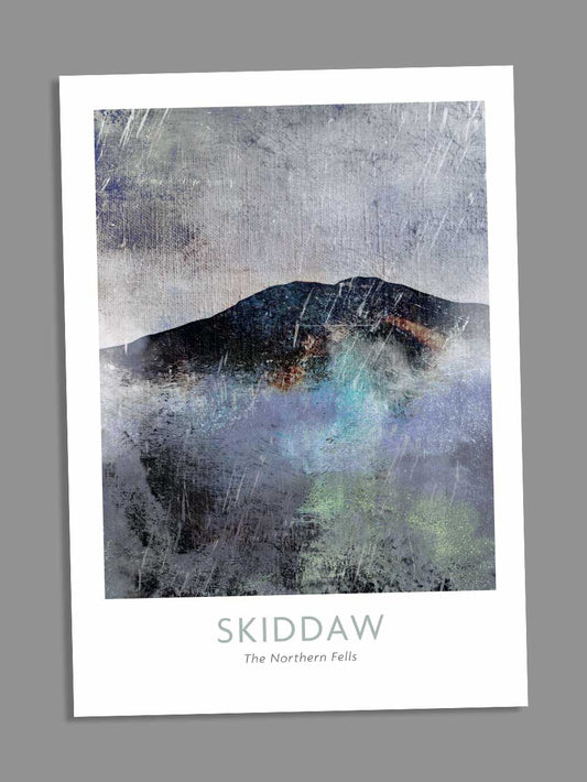Skiddaw Abstract - Blank Greeting Card