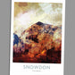 Snowdon greeting card