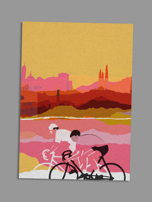 cycling in Tuscany card
