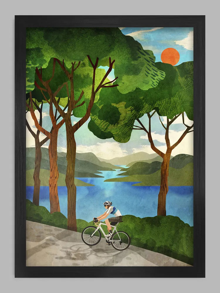 Under Pines - Cycling Print