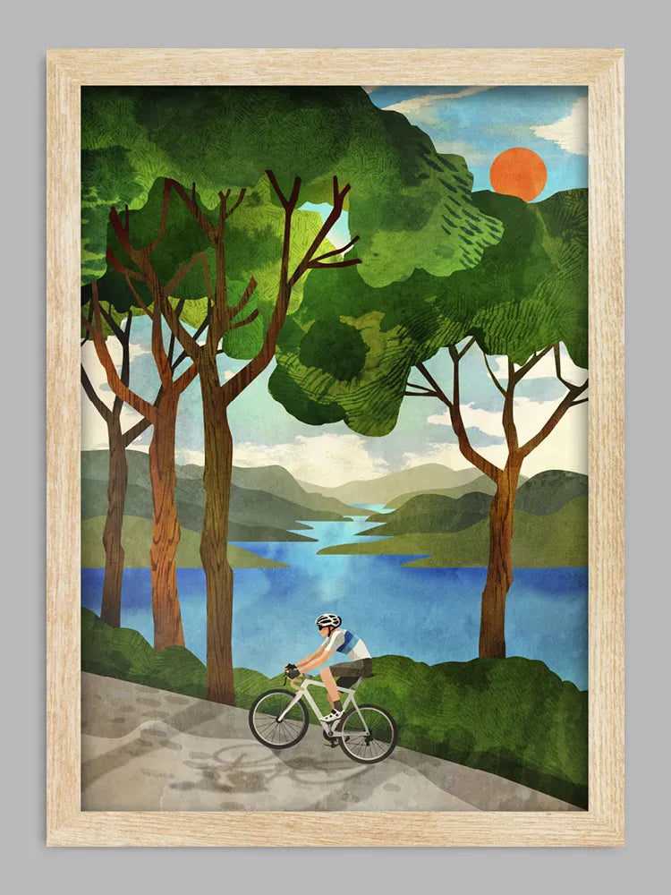 Under Pines - Cycling Print