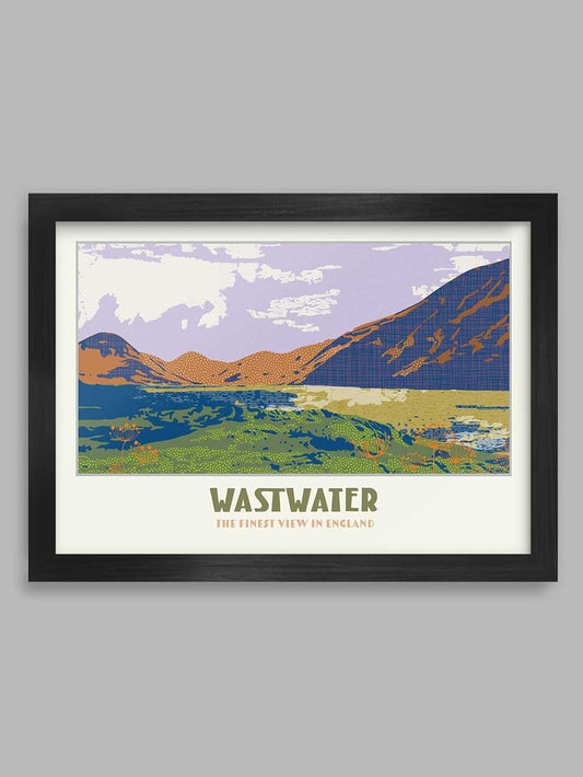 Wastwater, the finest view in England - Lake District Poster Print