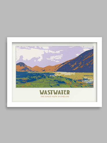 Wastwater, the finest view in England - Lake District Poster Print