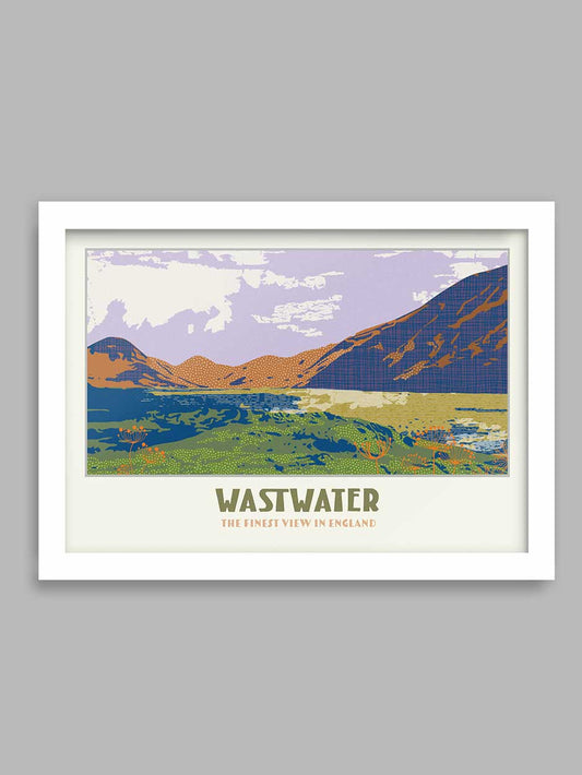 Wastwater, the finest view in England - Lake District Poster Print