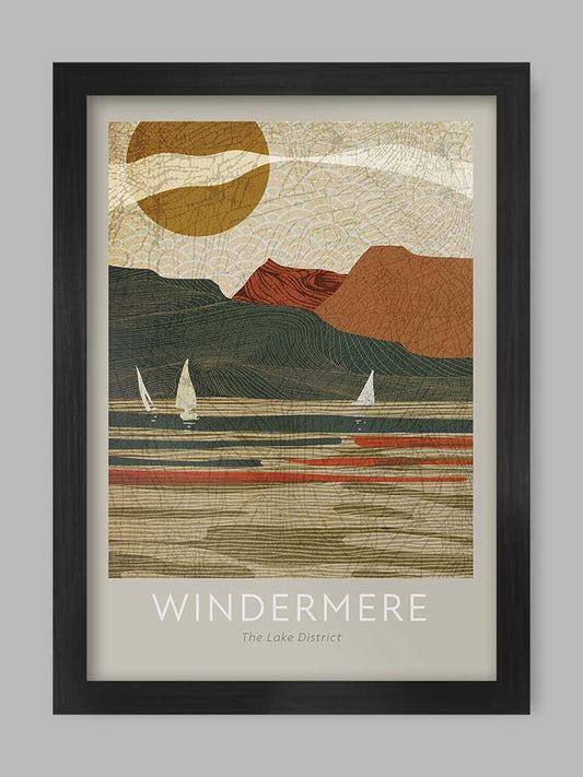 Windermere - the lake poster print