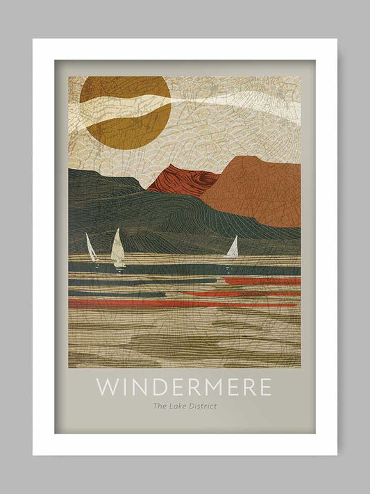 Windermere - the lake poster print