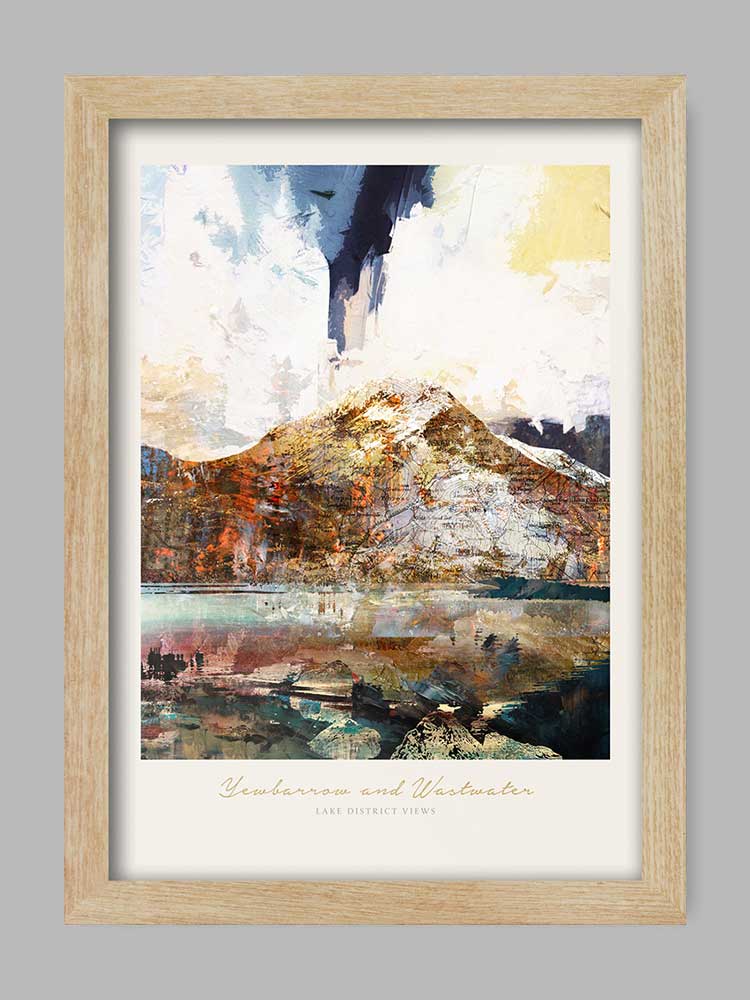 Yewbarrow and Wastwater - Lake District Views Print