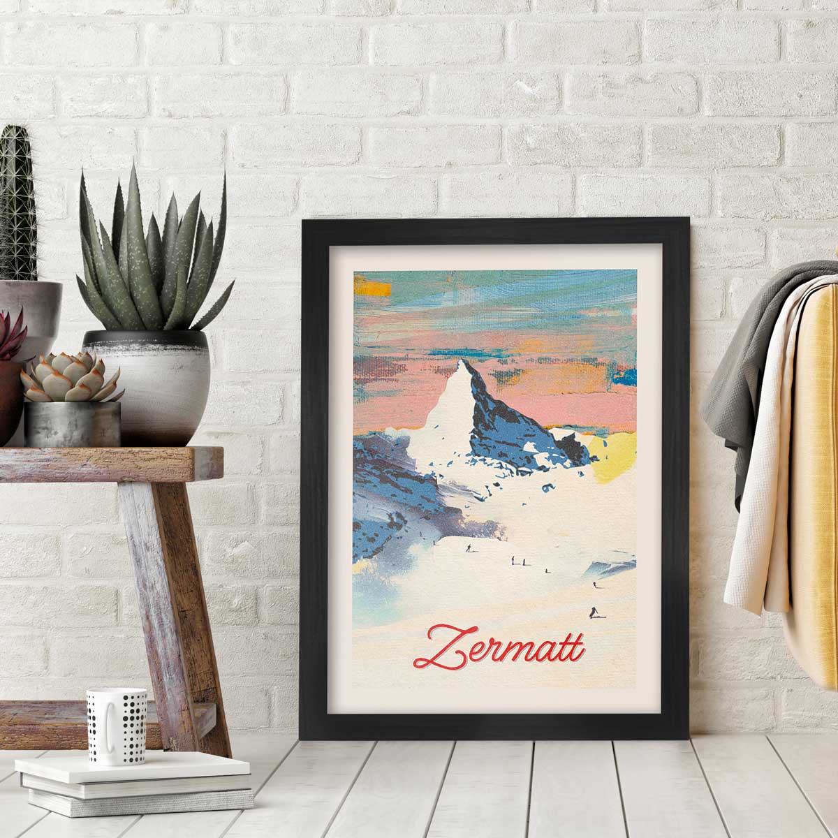 Zermatt - Skiing Print