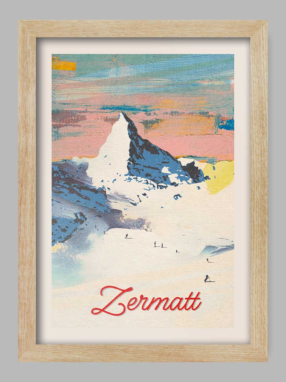 Zermatt - Skiing Print