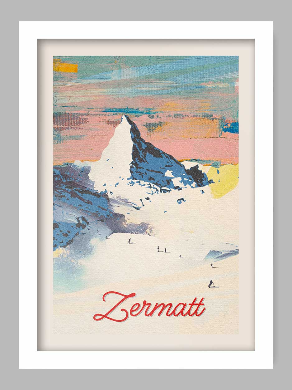 Zermatt - Skiing Print