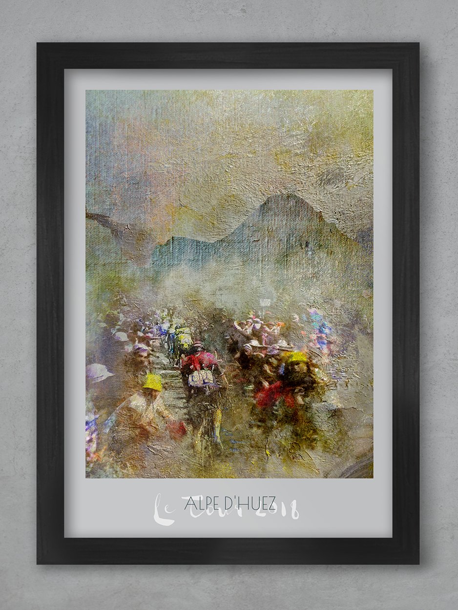 Alpe d'Huez Stage 12 - Cycling Print