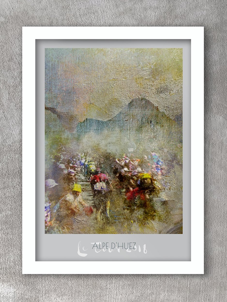Alpe d'Huez Stage 12 - Cycling Print