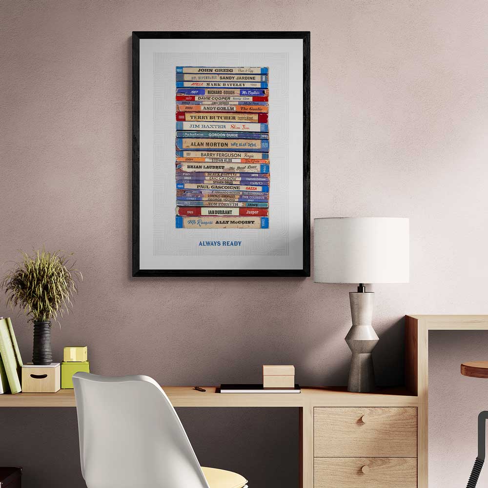 Always Ready - Rangers Football Print