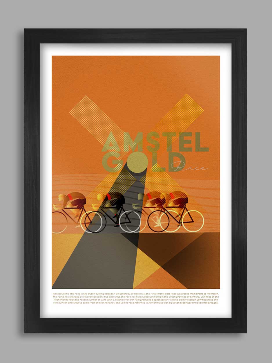 Amstel Gold Race Cycling Poster Print