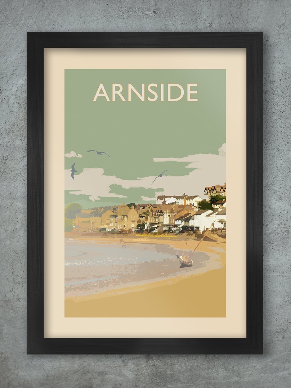 Arnside Retro - Lake District Print