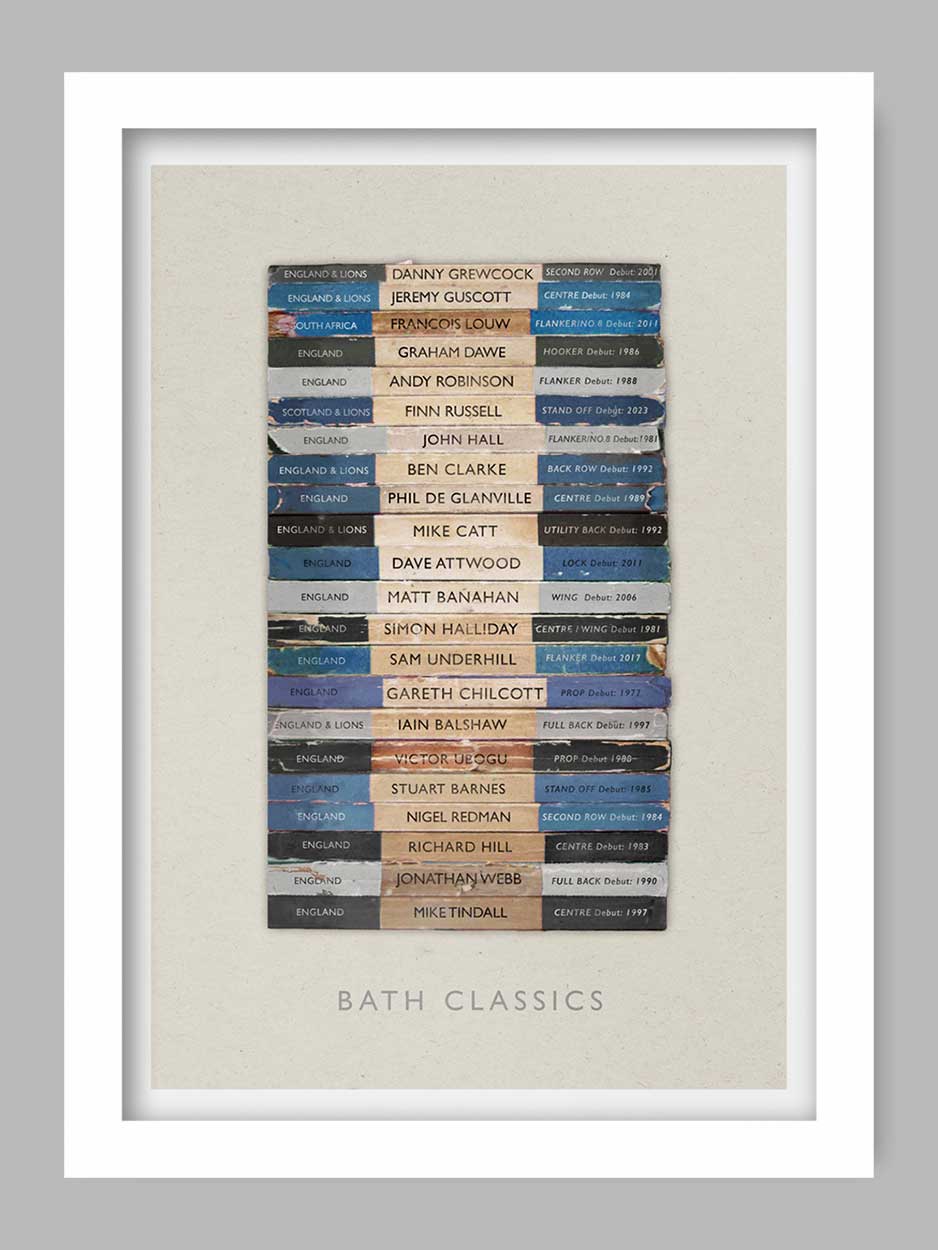 Bath Classics - Rugby poster print