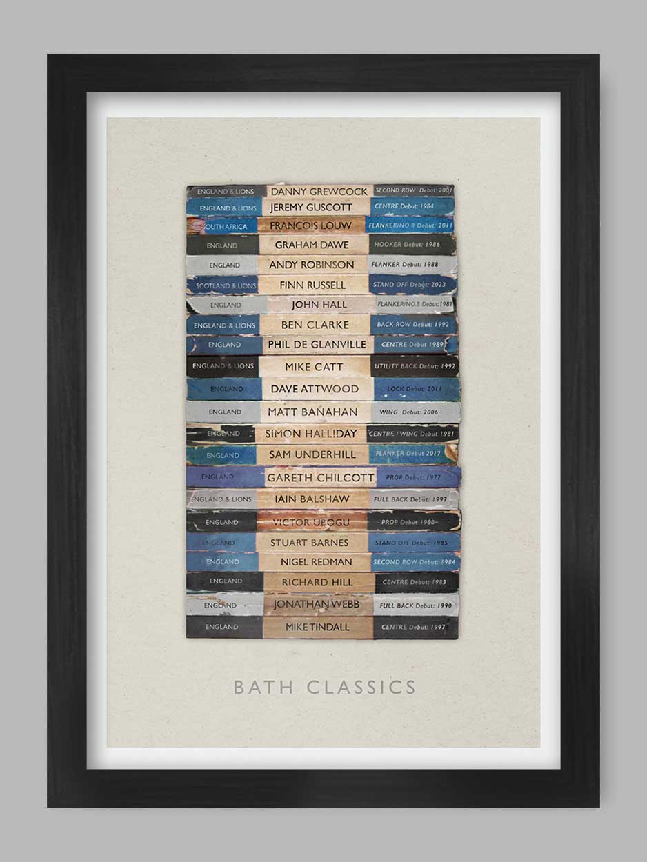 Bath Classics - Rugby poster print