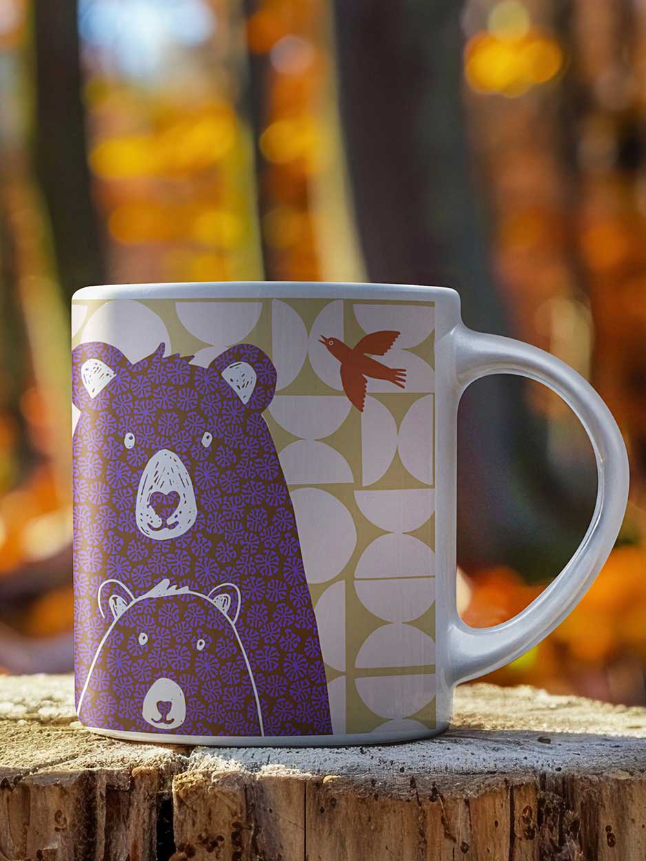 Bear Bone China Mug (PK6)