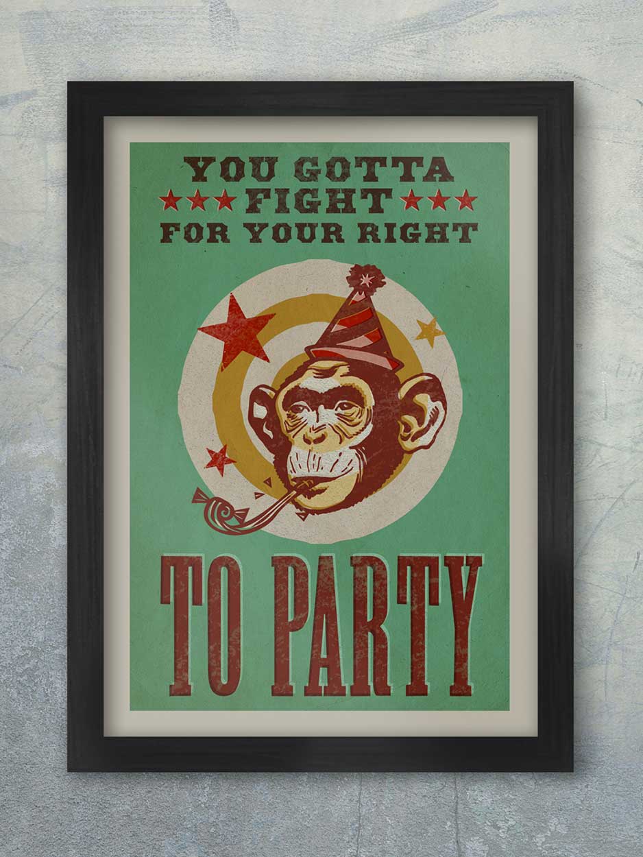 Beastie Boys Fight For Your Right - Music Print