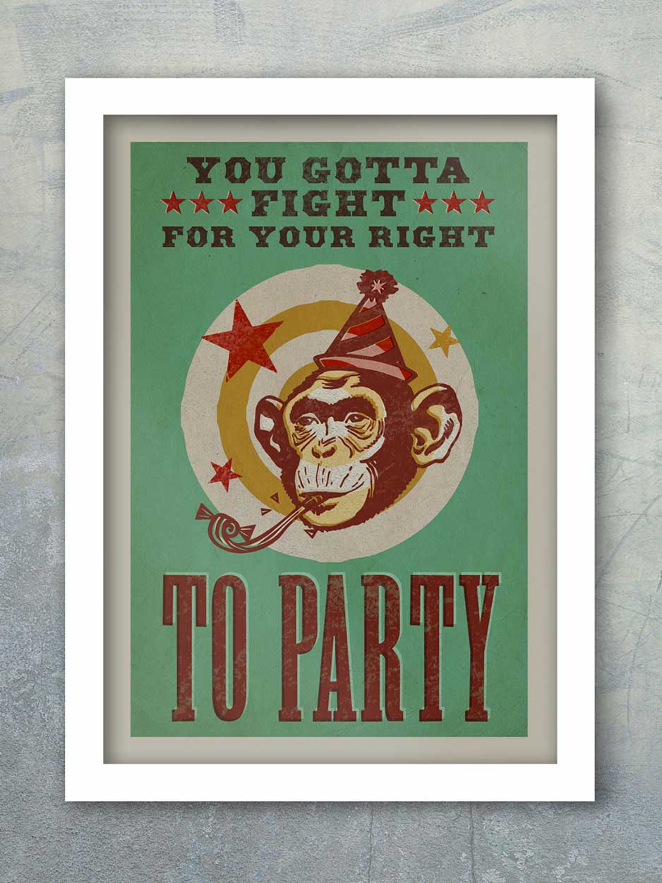 Beastie Boys Fight For Your Right - Music Print