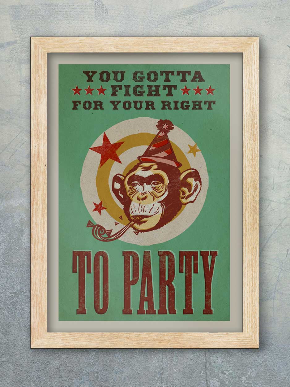 Beastie Boys Fight For Your Right - Music Print