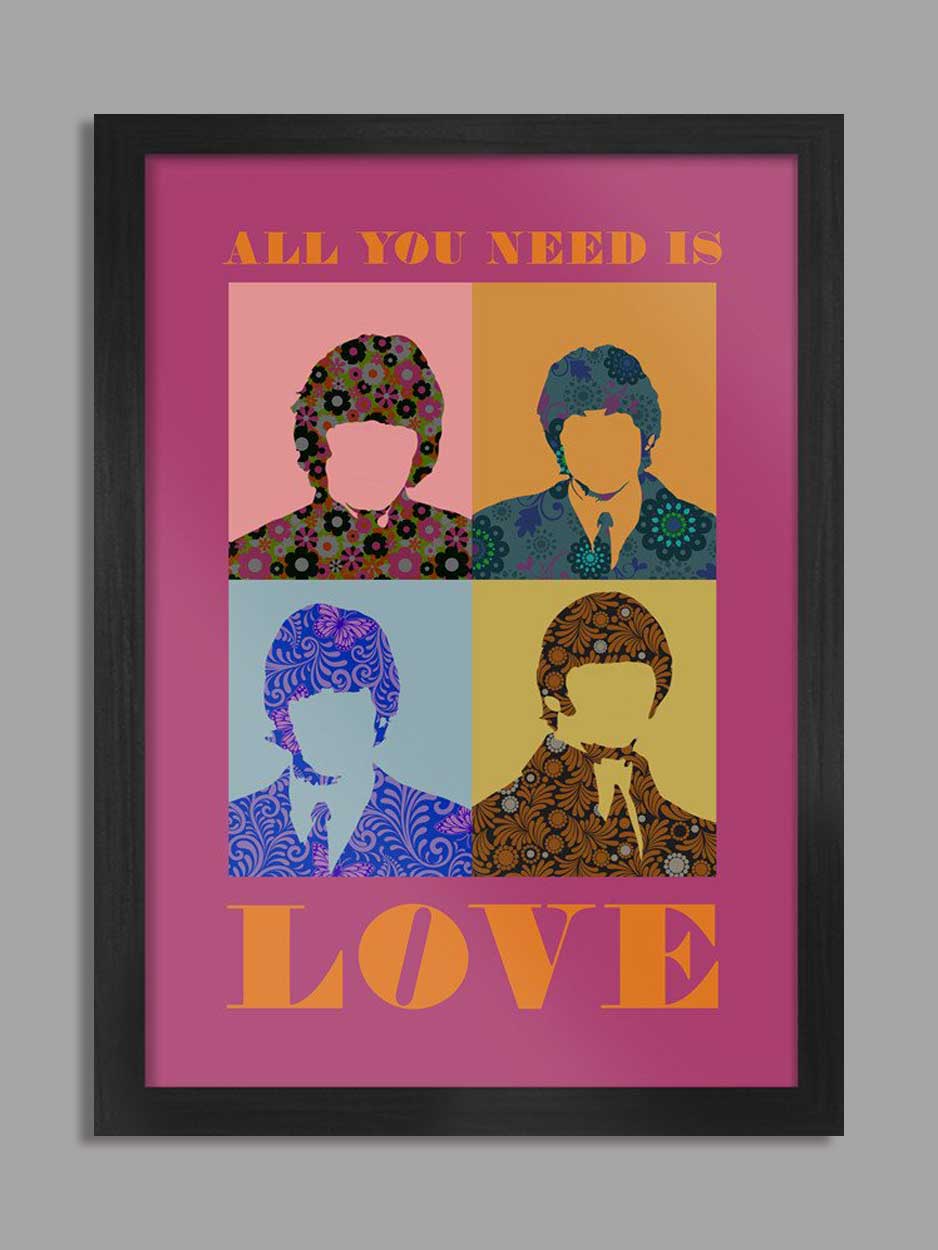 Beatles All You Need is Love - Music Print