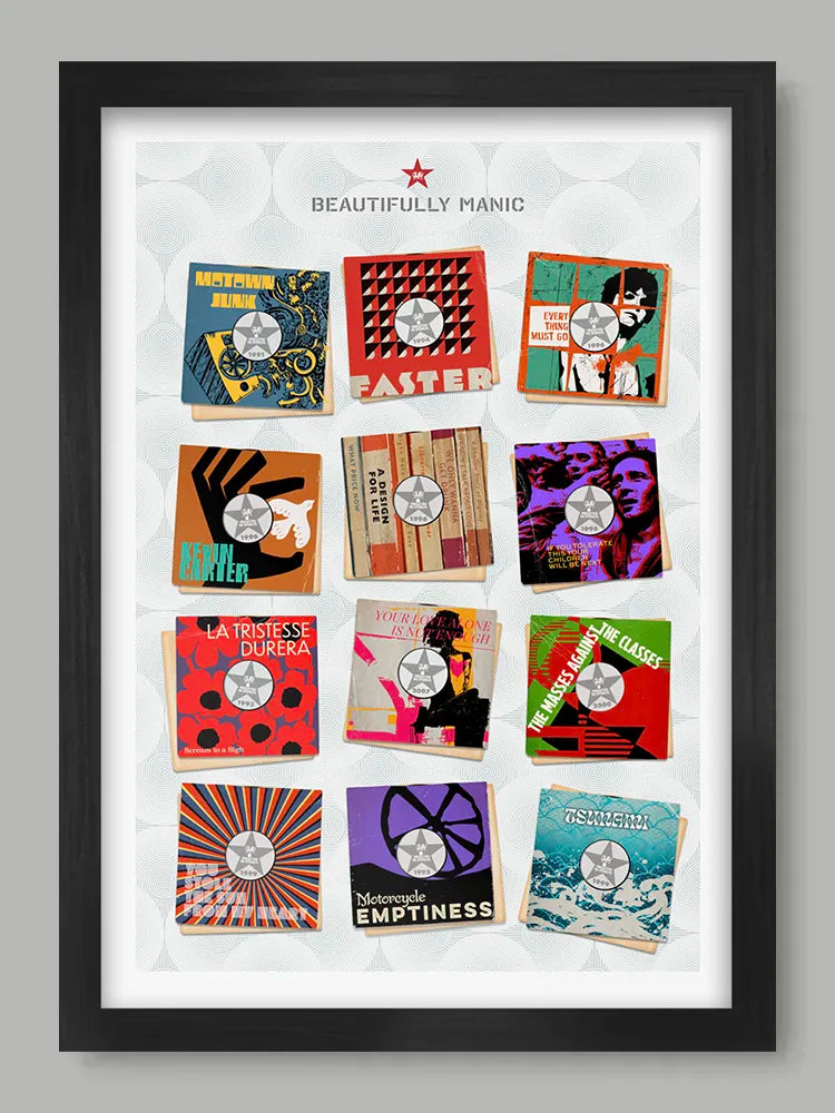 Beautifully Manic - Music Poster Print