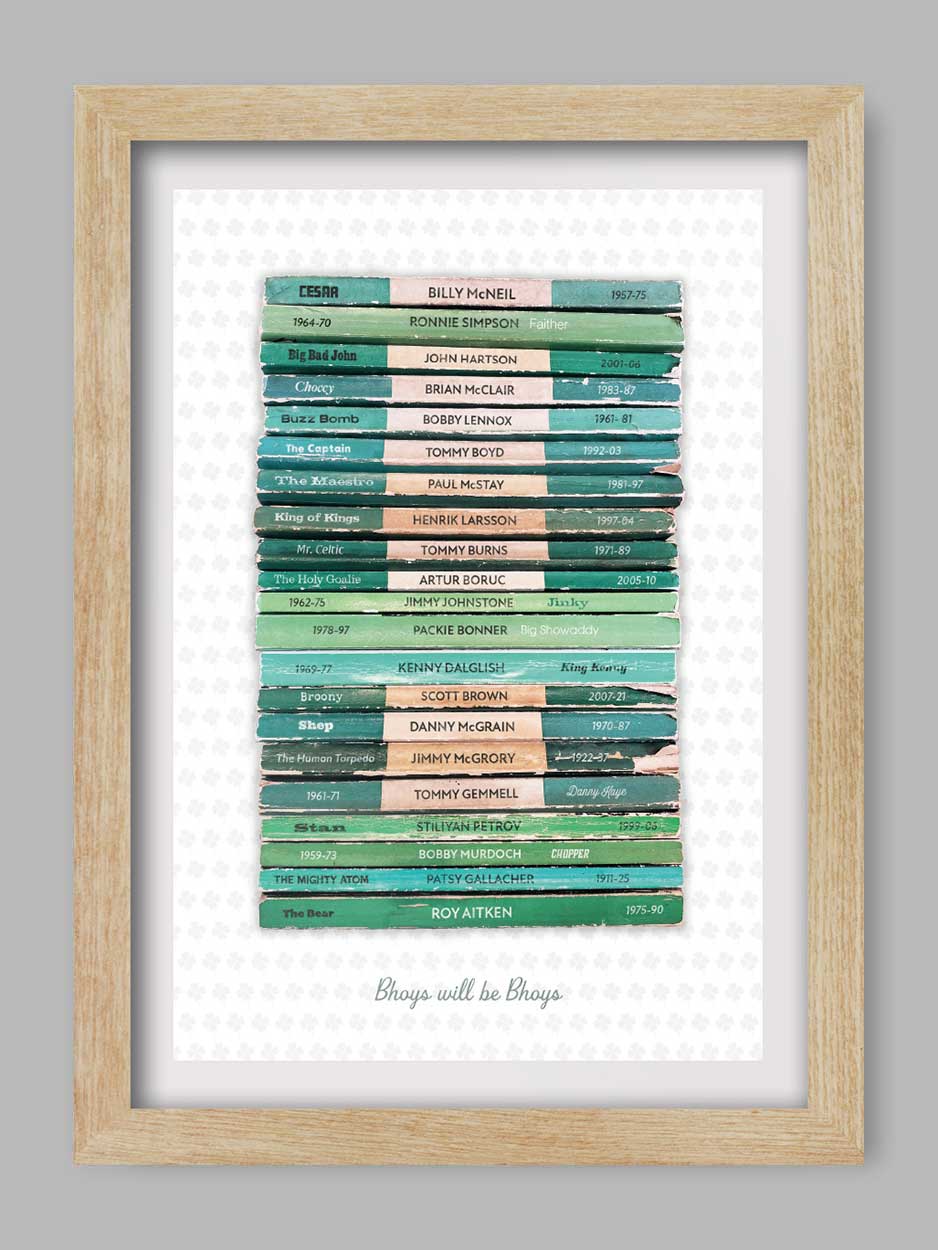 Bhoys will be Bhoys - Celtic Football Print