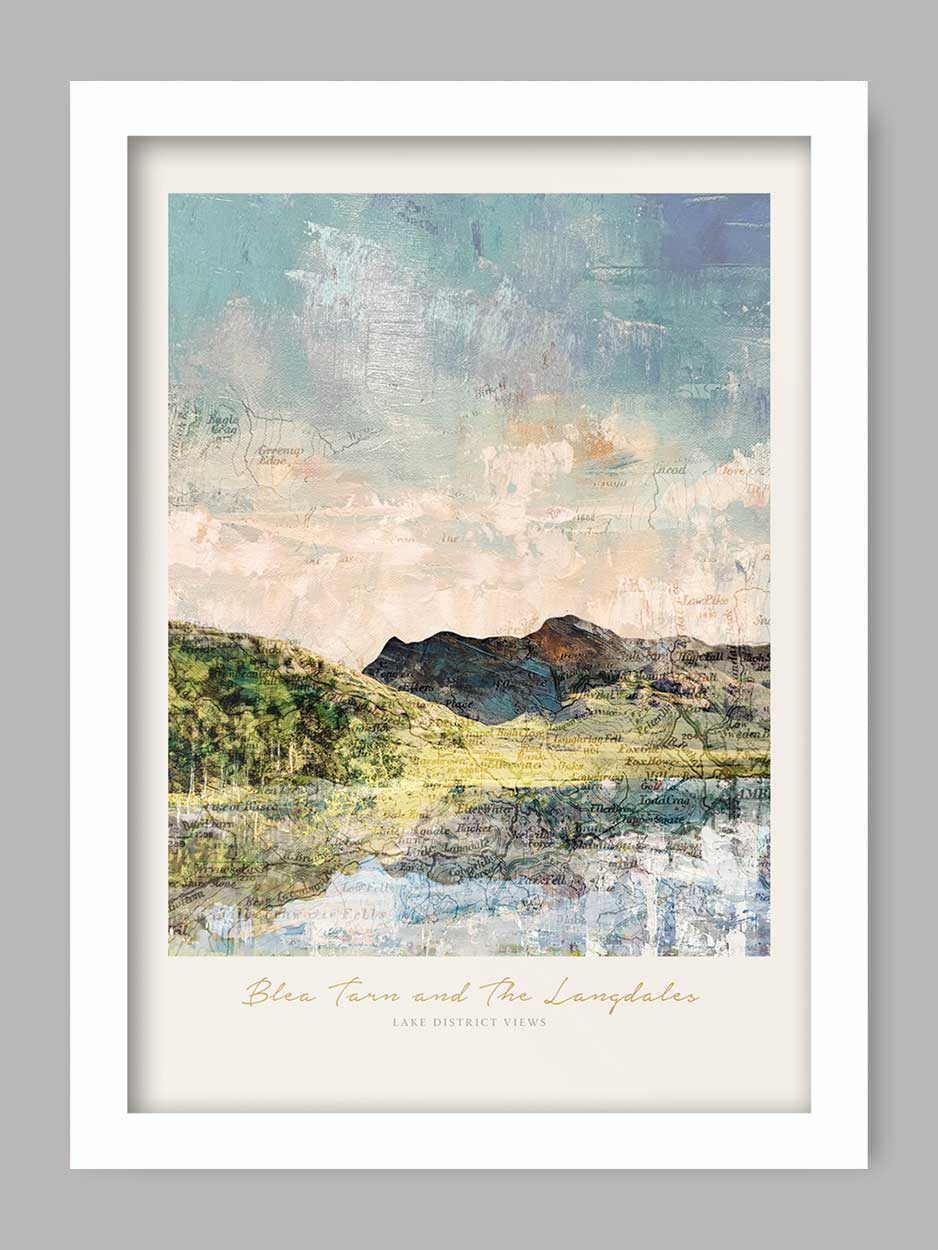 Blea Tarn & The Langdales - Lake District Views Print