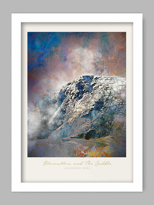 Blencathra and the Saddle - Lake District Poster Print