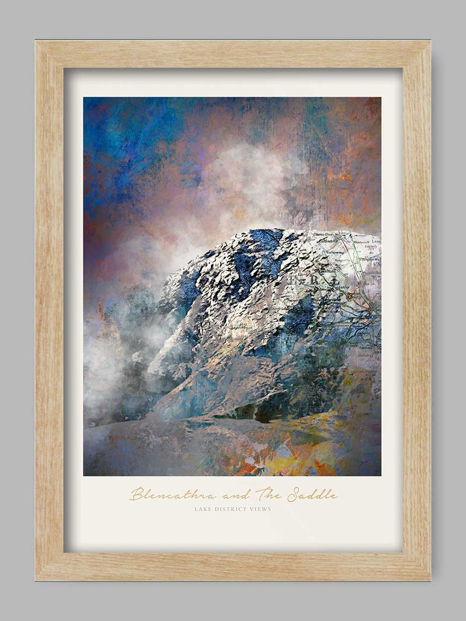Blencathra and the Saddle - Lake District Print