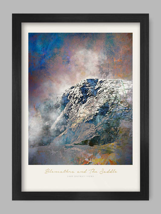 Blencathra and the Saddle - Lake District Poster Print