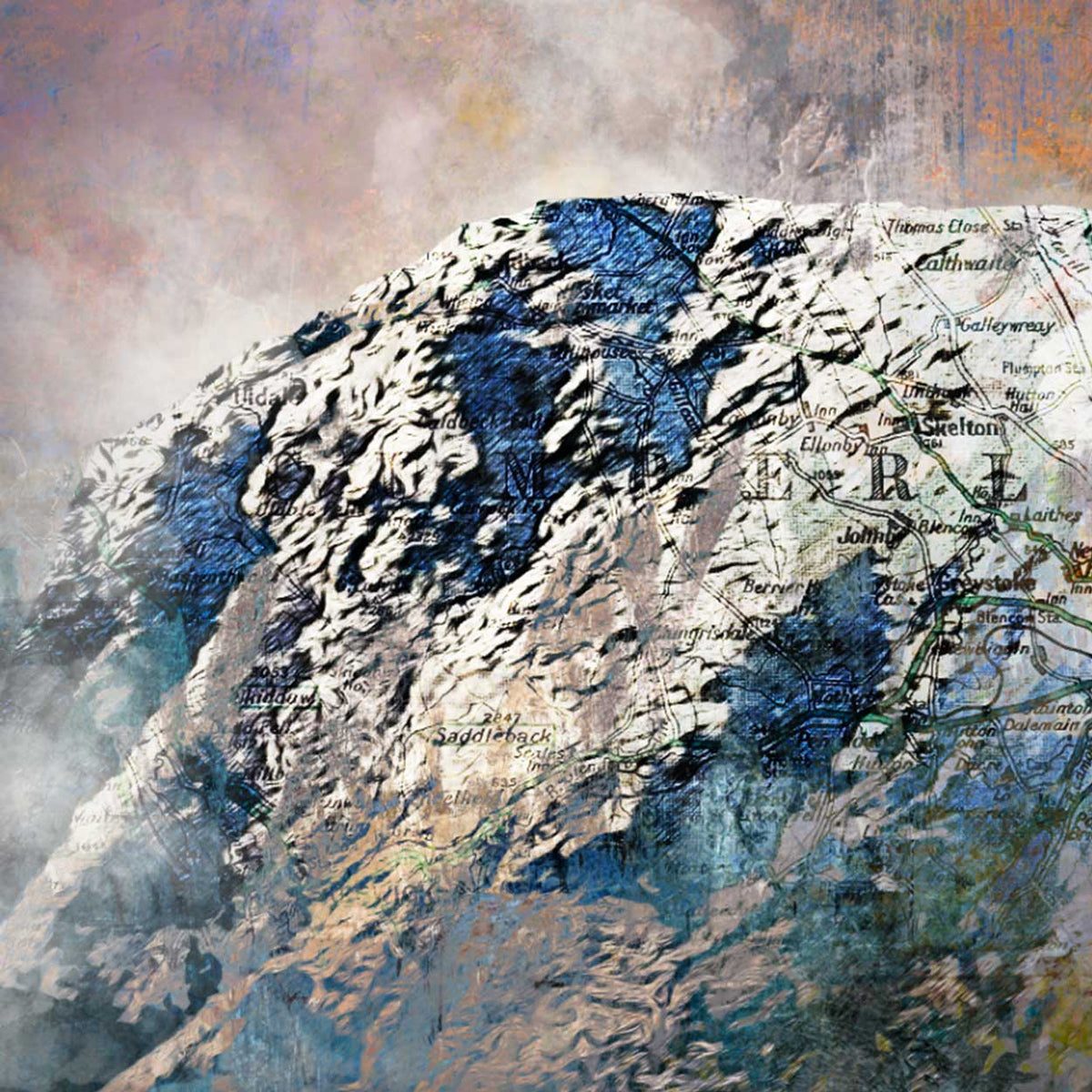Blencathra and the Saddle - Lake District Print