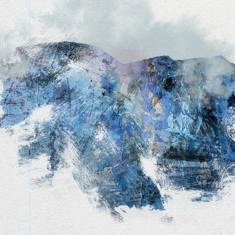 Blencathra in Wainwright's Words - Lake District Print