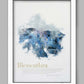 Blencathra in Wainwright's Words - Lake District Poster Print