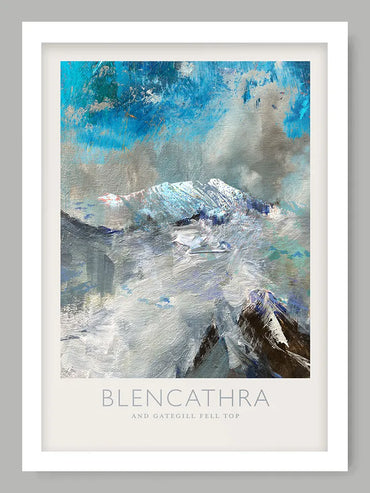 Blencathra and Gategill Fell Top  - Lake District Poster Print