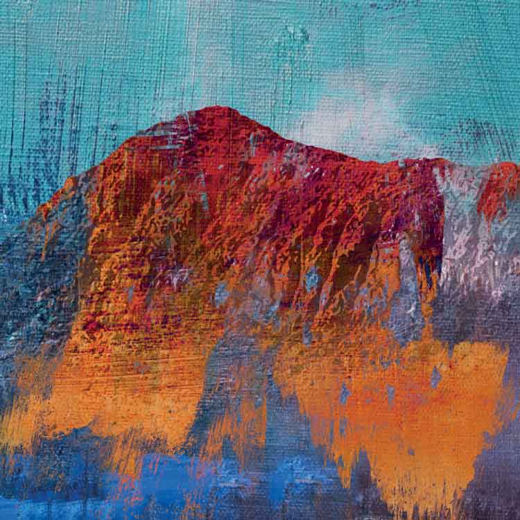 Bowfell Abstract - Lake District Print