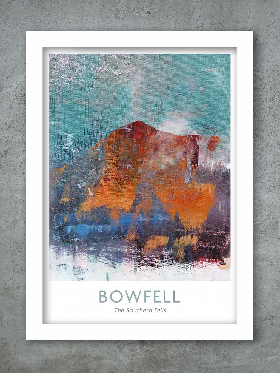 Bowfell Abstract - Lake District Print