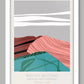 Brecon Beacons - Poster Print. Established in 1957, the park straddles both mid and south Wales.