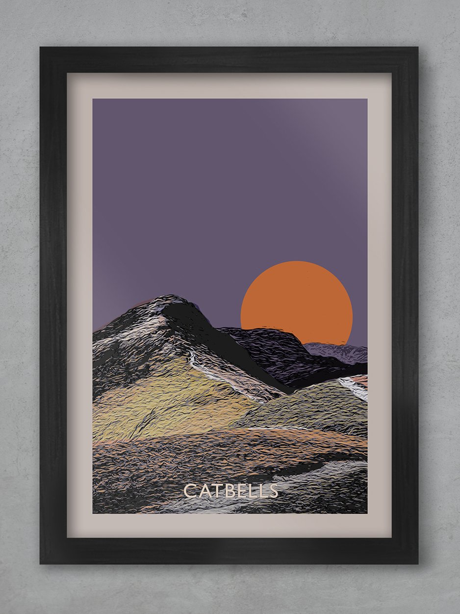 Catbells Sunset - Lake District Print