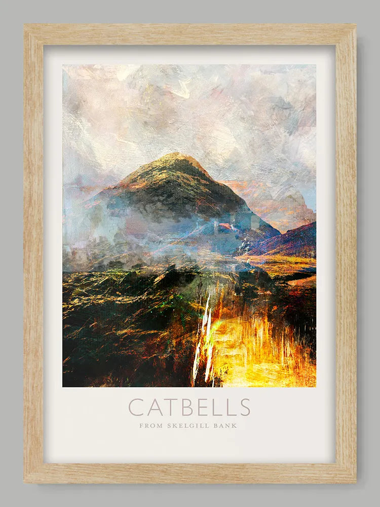 Catbells from Skelgill Bank  - Lake District Print