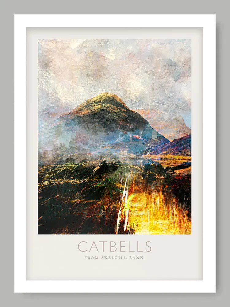 Catbells from Skelgill Bank  - Lake District Print