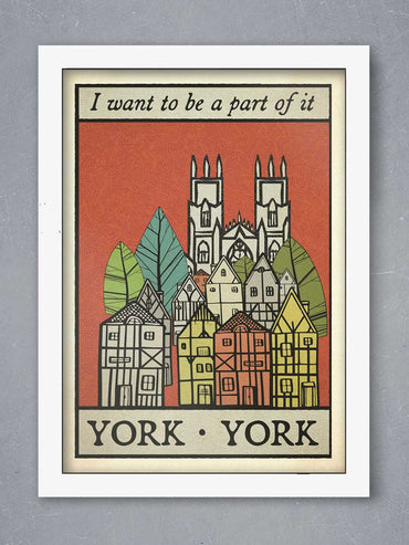 York York, I want to be a part of it -  Poster Print