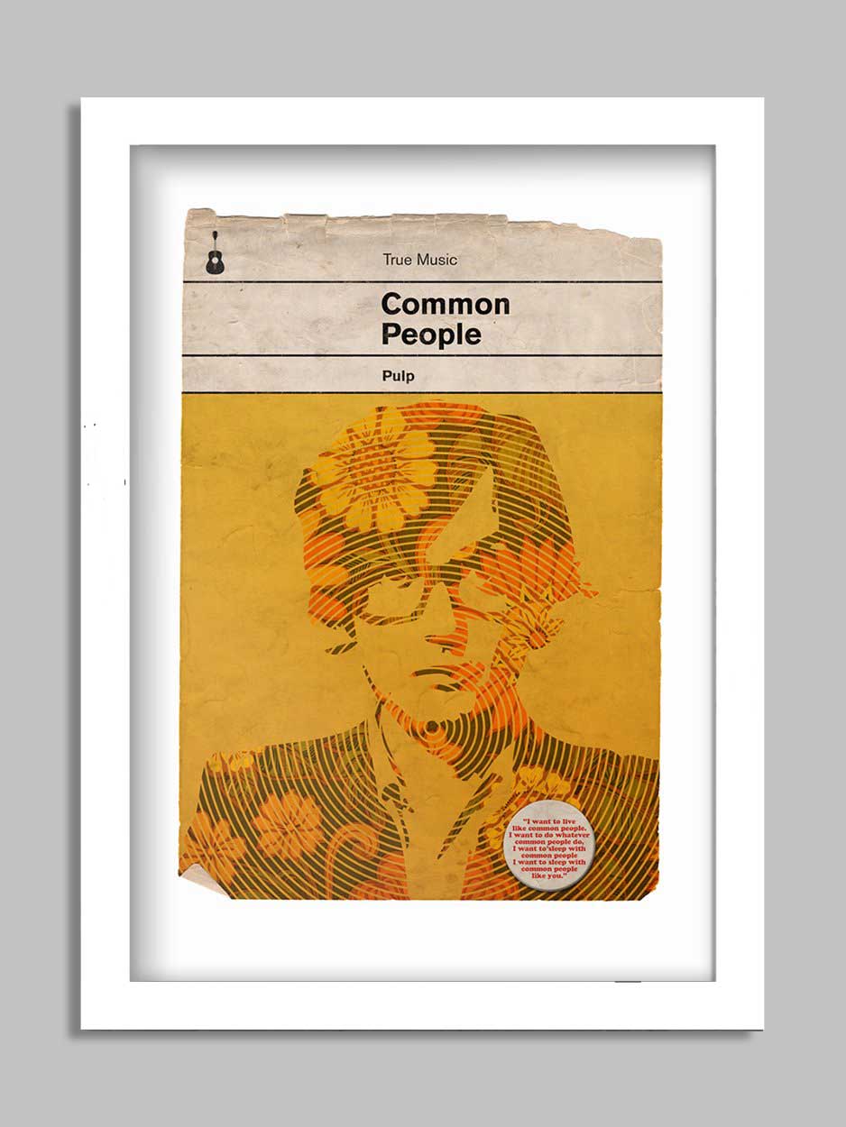 Common People - Pulp Music Print