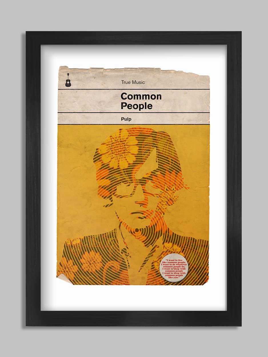 Common People - Pulp Music Print