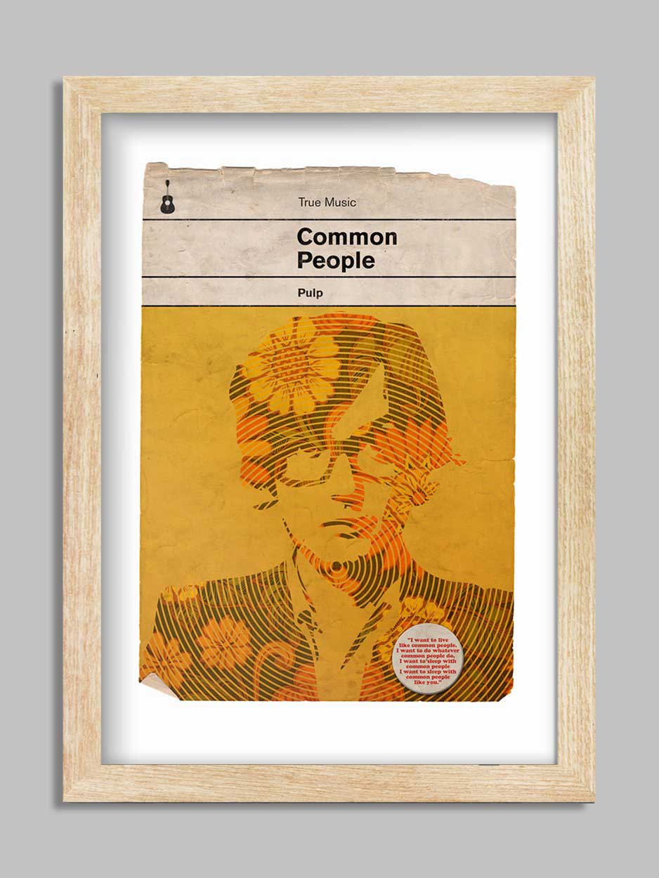Common People - Pulp Music Print