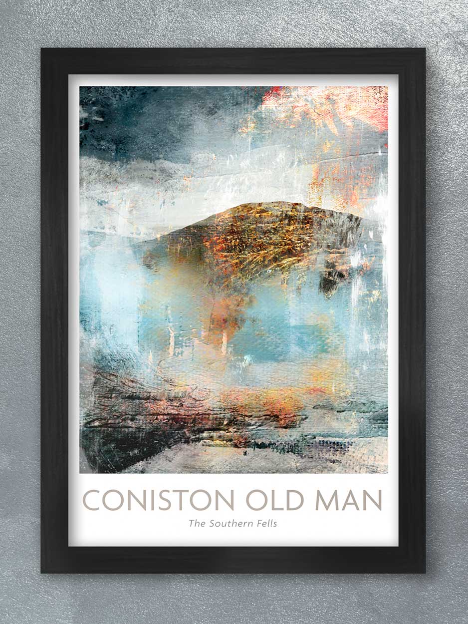 Coniston Old Man Abstract - Lake District Print