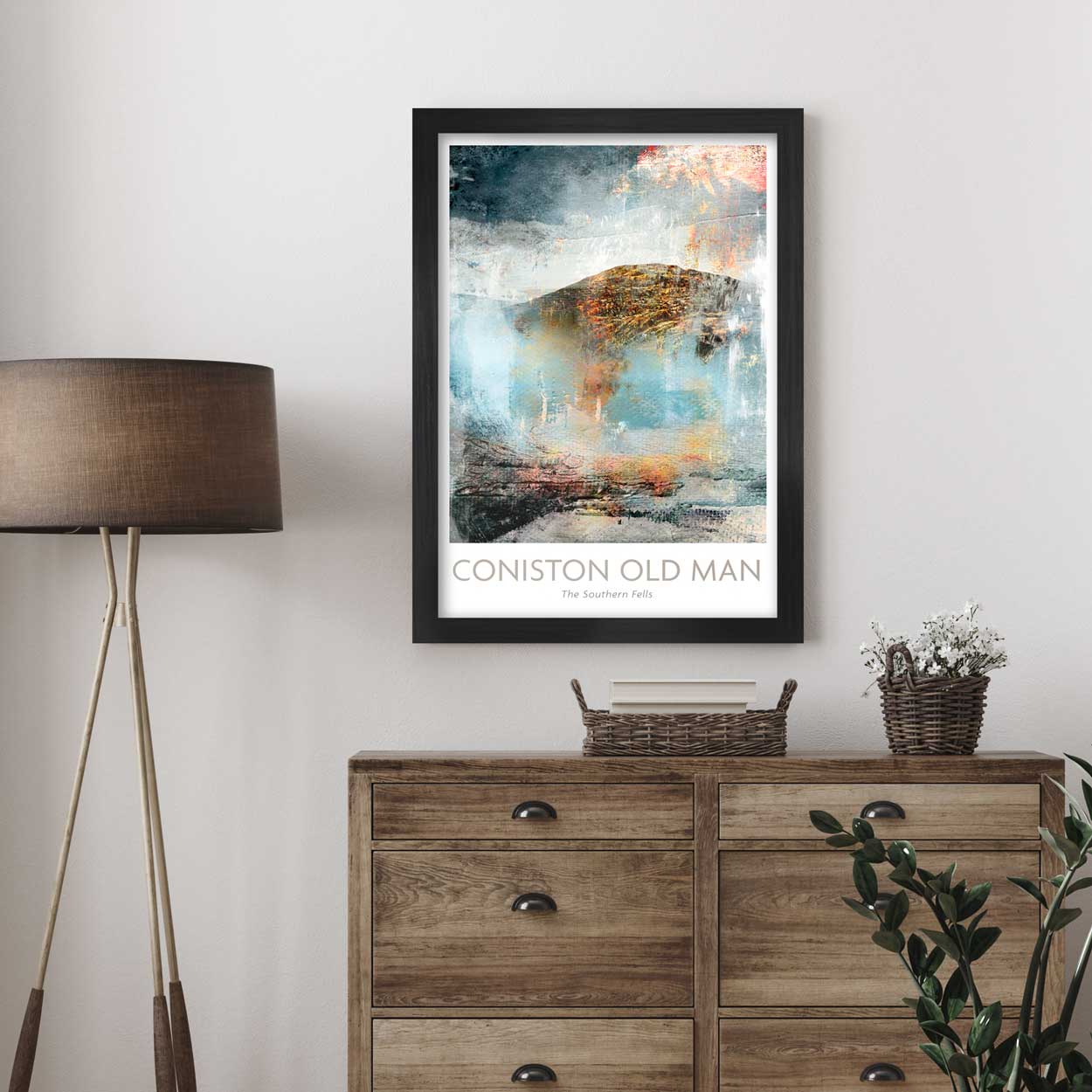 Coniston Old Man Abstract - Lake District Print