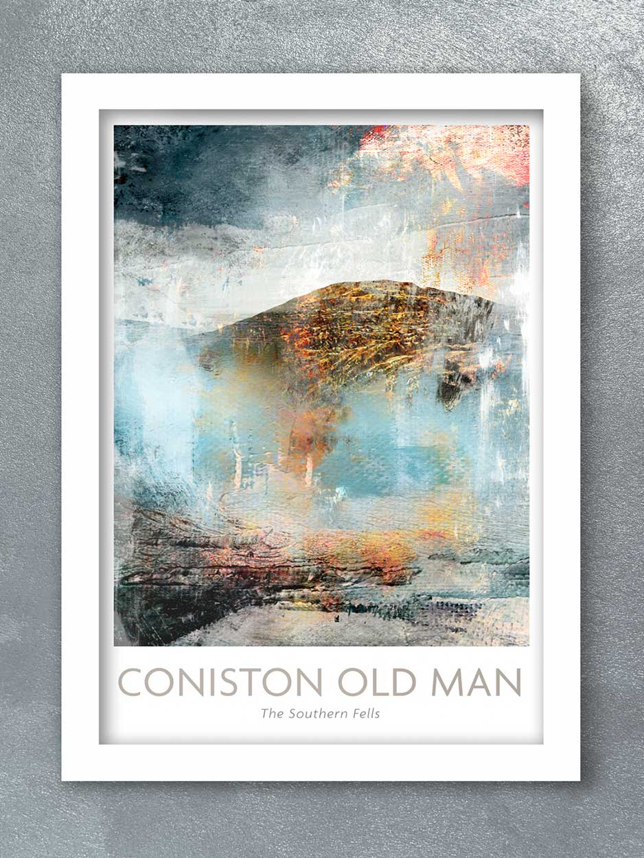 Coniston Old Man Abstract - Lake District Print