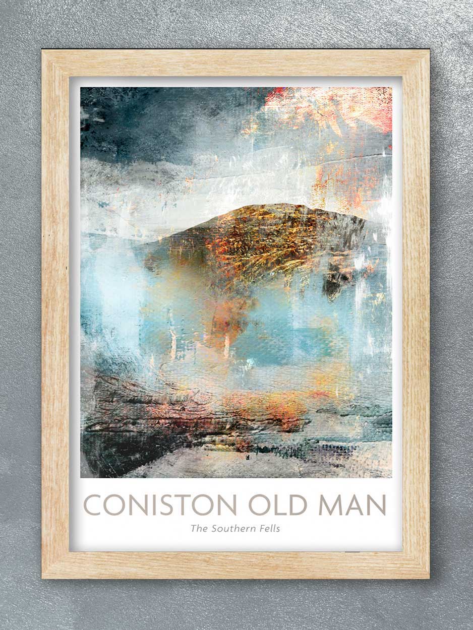 Coniston Old Man Abstract - Lake District Print